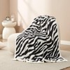Snuggle Sac Zebra Blanket Black Zebra Print Blanket Twin Size,