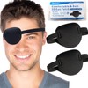 2 Pcs Eye Patches for Adults and Kids,3D Adjustable Eyepatch