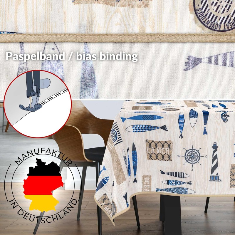 Fabric Tablecloth, Table Linen, Textile, Cotton, Polyester, Fabric, Washable, Easy