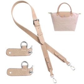 Neylissia Leather Shoulder Strap Mini Bag Conversion Kit, Wide Purse Straps Shoulder Replacement Crossbody, Light Pink, Large