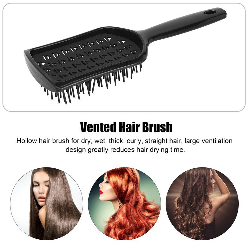 4Pcs Vented Hair Brush Smoothing Paddle Detangling Brush for Blow
