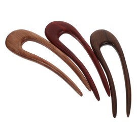 NOLITOY 3pcs Peach Tree Kinsin Green and Black Sandalwood U Shaped Ancient Modern Simple Kinkzin 11.5cm 3pcs Vintage Hairpin Hair Accessories Vintage Hair Claw