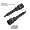 sourcing map M6 Triple Square Bit Socket 100mm/3.94" Length 1/2"