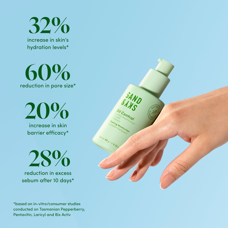 Sand & Sky Oil Control Clearing Moisturiser 60g