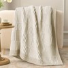 Amélie Home Chenille Knit Throw Blanket for Couch, Checkered Texture