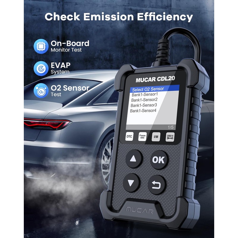 MUCAR CDL20 Universal OBD2 Scanner, Check Engine Car Code Reader