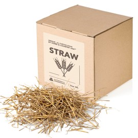Premium Garden Straw (1 LB) - Straw Mulch That is Designed for Use in Compost Beds, Gardens, Pet Bedding, Lawns and Much More. by Home and Country USA