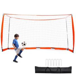 Soccer Goal - Rengue 12 x 6ft Portable Soccer Goal Net for Teens/Adults，Quick Set Up Large Soccer Goal,Portable Collapsible Full Size Soccer Goal,1 Goal + 1 Carry Bag
