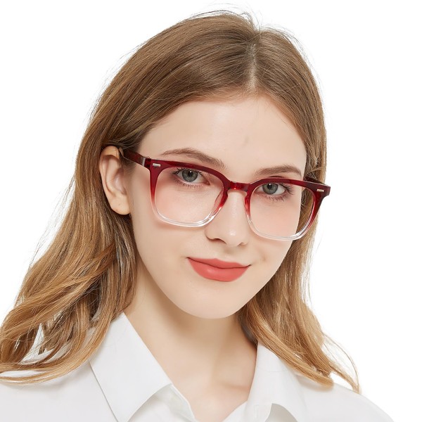 OCCI CHIARI Womens Reading Glasses 2.0 Larger Reader 200 Red