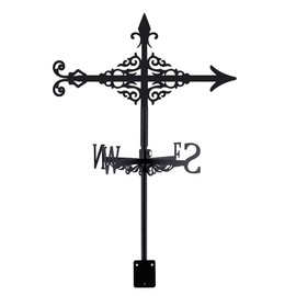 SUPERDANT Weather Vane Arrow Weather Vane with Arrow Pattern Weather Vane Made of Black Metal Weather Vane in Animal Shape Garden Decoration for Farmhouse Garden Outdoor Yard Roof Shed Decor