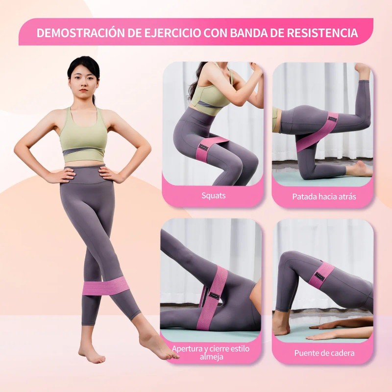 Bandas Elásticas Ligas De Resistencia Ejercicio Fitness Yoga