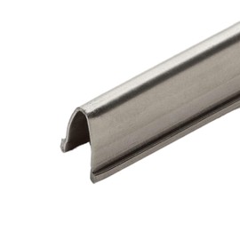 G.A.S Hardware Sliding Door Repair Track Cover Repair Worn Damaged Sliding Glass Door Repair Horizontal Sliding Window Tracks Stainless Steel | Track Replacement for Patio Glass Door Repair (8 Feet)