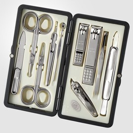 World No. 1. Three Seven (777) Travel Manicure Grooming Kit Nail Clipper Set (10 PCs, TS-2100BC), MADE IN KOREA, SINCE 1975.