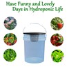 HG6RDBK 6 in. Wide Lip Bucket Basket(Pack of 5)，5 Gallon