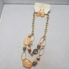 SOPHIA & KATE peach gold Necklace and earring set NWT