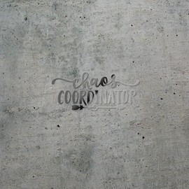 Decal Stickers of Chaos Coordinator Phrase Silhouette (Metallic Silver) (Set of 2) Premium Waterproof Vinyl Decal Stickers for Laptop Phone Accessory Helmet Car Window - BICVER1705172SIW19Y24