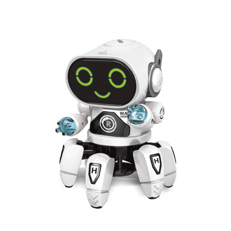 Robot Toy Six Claws Plastic Intelligent Dancing Singing Light Electric