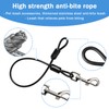 Enbluy Chew Proof Dog Leash - Metal Cable Lead No