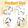4 Piece Horse Shape Cookie Cutter Set, Stainless Steel Cookie
