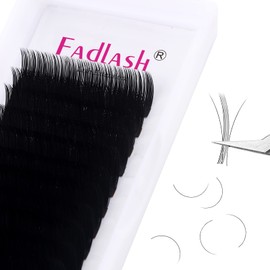 Eyelash Extensions 0.05 CC Curl 8-14mm Regular Volume Lash Extensions Premium Silk Volume & Classic Lashes Matte Dark Professional Eyelash Extension Supplies (0.05-CC, 8-14mm Mix)