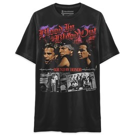 Blood in Blood Out Bound by Honor 90s Gangster Movie Retro Vintage Unisex Classic T-Shirt (Black, Large)