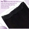 LaaVoo Natural Black Human Hair Extensions Real Remy Hair Invisible