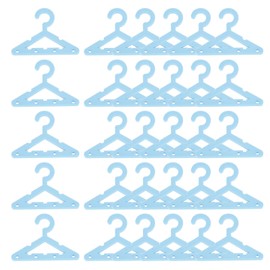 PATIKIL Pack of 30 Hangers, Earring Holders, Mini Acrylic Coat Hangers, Earring Hangers, Small for Earring Holder, Organiser Stand, Plug, Blue