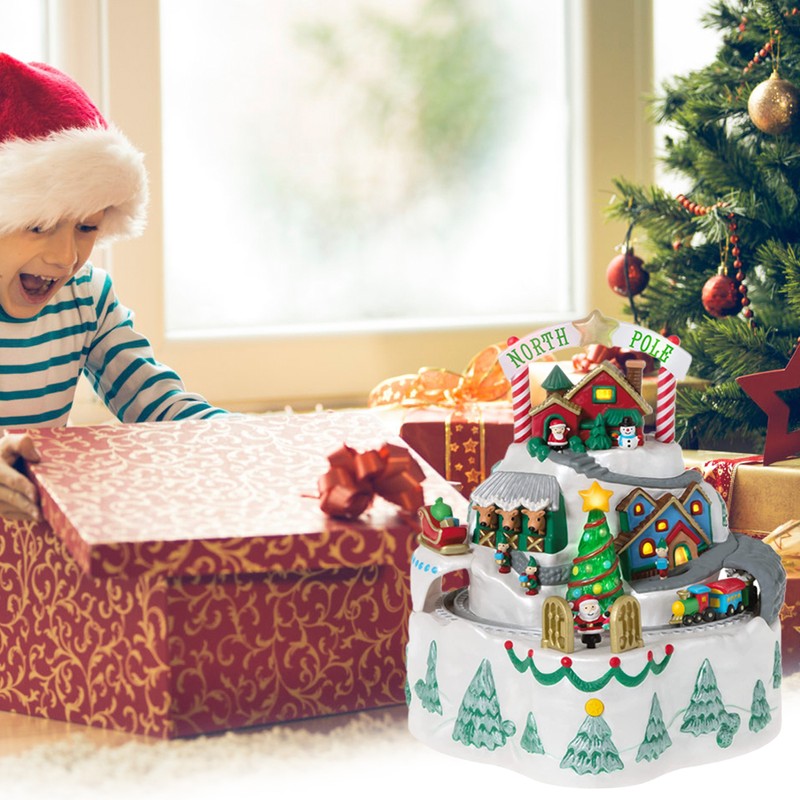 Christmas Village Ornament North Pole Village Ornament Xmas Snow House