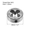 sourcing map M10 X 1.25 Metric Round Die, Machine Thread