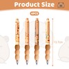 FloralGrace 4 pieces Capybara Retractable Pens, Gel Pen Set, Erasable