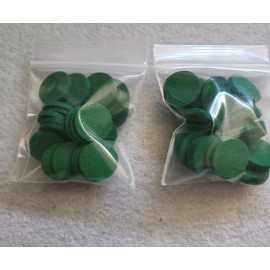 Handmade NEW! 22.5MM KELLY GREEN THICK Felt Aroma Pads x 25 Essential Oil Diffuser Locket