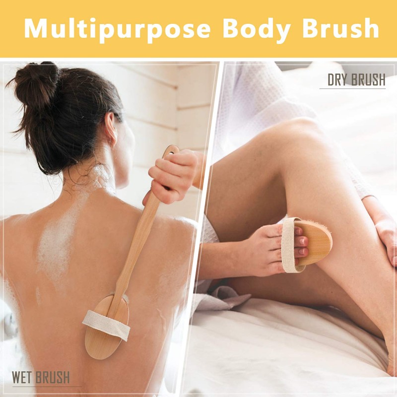 Body Brush for Bath or Shower - Dry or Wet