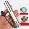 Jade Flashlight Torch Stainless Steel 3 Light Sources Super Bright