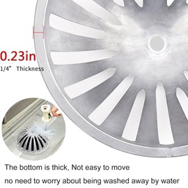 MILEGI Floor Sink Strainer Heavy Duty Aluminum Dome Sink Drain Strainer Floor Drain Cover for Kitchen, Restaurant, Bar, Buffet or Food Service 12" Floor. 5-1/4" Diameter x 2-1/4"H（1PCS）