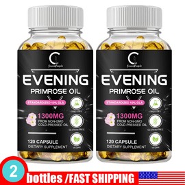 GPGP GreenPeople Evening Primrose Oil Capsules 1300MG with GLA -Anti-Aging,Whitening 240 Capsules