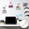 JYUHA 4 PCS Invisible Floating Bookshelves, Wall Mounted Floating Book
