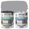Rust-Oleum 367600 Home Interior Floor Coating Kit, Semi-Gloss Aged Gray