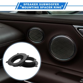 VekAuto 2 Pcs Speaker Spacer Ring Tweeter Speaker Spacer Adapter for Mazda CX-9 2016-2023 Waterproof for 6.5'' ABS Black Front