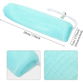 Bolsa de Jabón de Malla Exfoliante Bolsa de Rejilla para Guardar Jabón Red de Espuma de Burbujas para Herramienta de Limpieza Facial Corporal, Colores al Azar (20 Piezas)