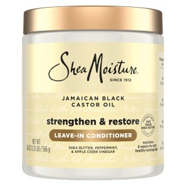 SheaMoisture Leave In Conditioner Jamaican Black Castor Oil Conditioner For Hair To Soften and Detangle Hair 20 oz