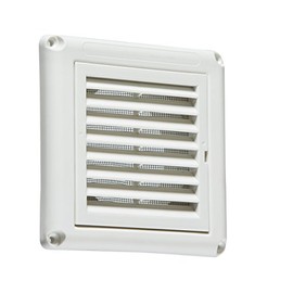 Knightsbridge EX009W 100mm/4 Extractor Fan Grille with Fly Screen-White