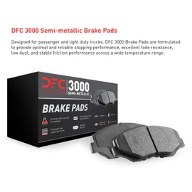 Dynamic Friction Company 3000 Semi-Metallic Brake Pads 1311-0964-00-Rear Set