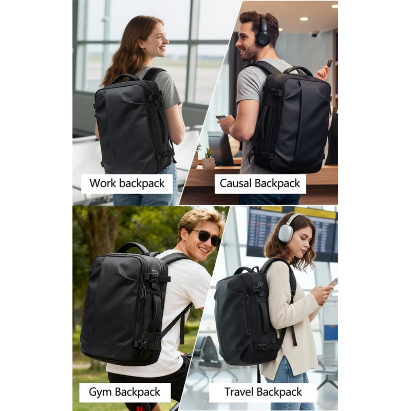 Cusangel vacuum backpack travel with pump compression,18in vac travel 45L