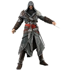 NECA Action Figure Ezio Auditore Da Firenze from Assassins Creed Revelations, 18cm, 7inch, Toy Figure with 35+ Articulation Points, Accessories Included