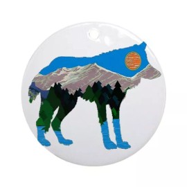 Fashion Jewelry WOLF ART TREE 1" Pendant 925 Sterling Silver 20" Necklace female women girl men