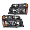 SOCKIR 4pcs Headlight Assembly Compatible with 04-12 Chevy Colorado /