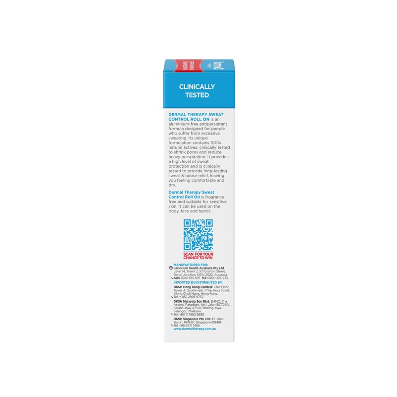 Dermal Therapy Sweat Control Lotion ROLL ON 60ml