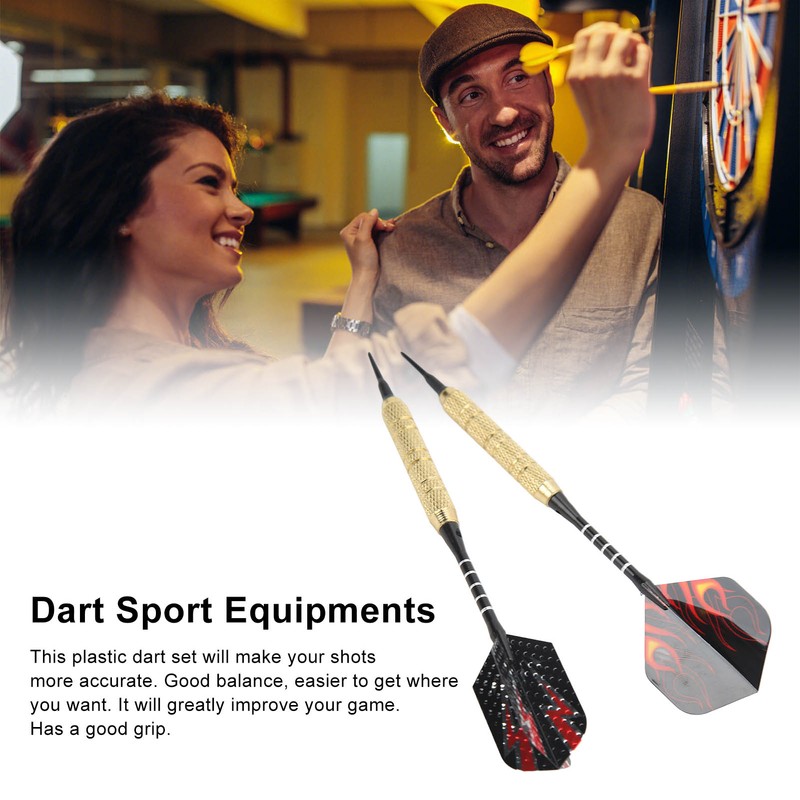 15pcs Soft Tip Darts Professional Plastic Tip Dart Sets Aluminum