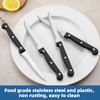 Steak Knives Set of 8, Sharp Triple Rivet Steak Knife