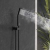 SunCleanse Rainfall Shower Faucet Set Matte Black Shower Combo Set